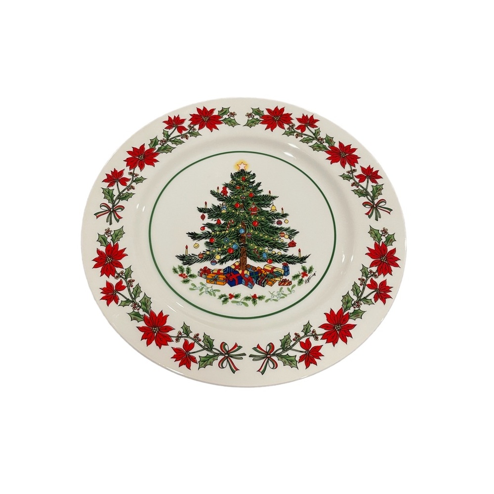 Artmark Porcelain Christmas Tree Collector Decorative Plate 1987 Japan